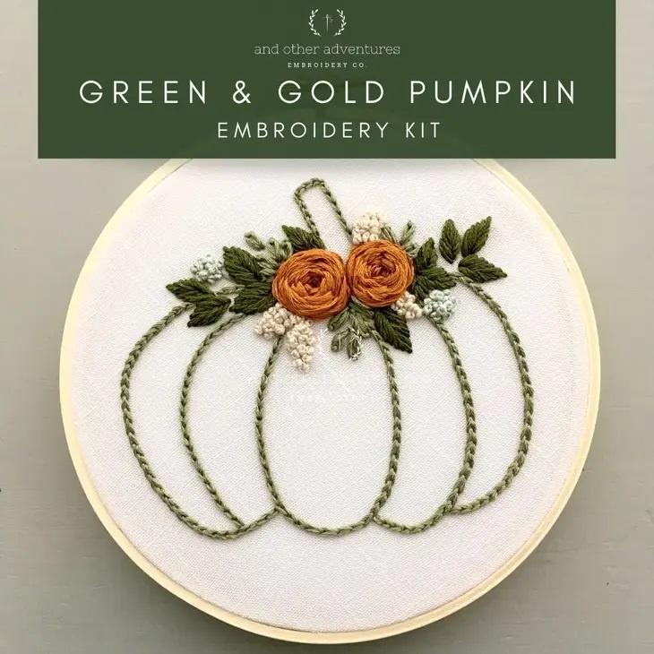 Green & Gold Pumpkin